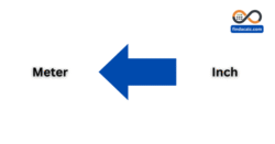 انش الى متر